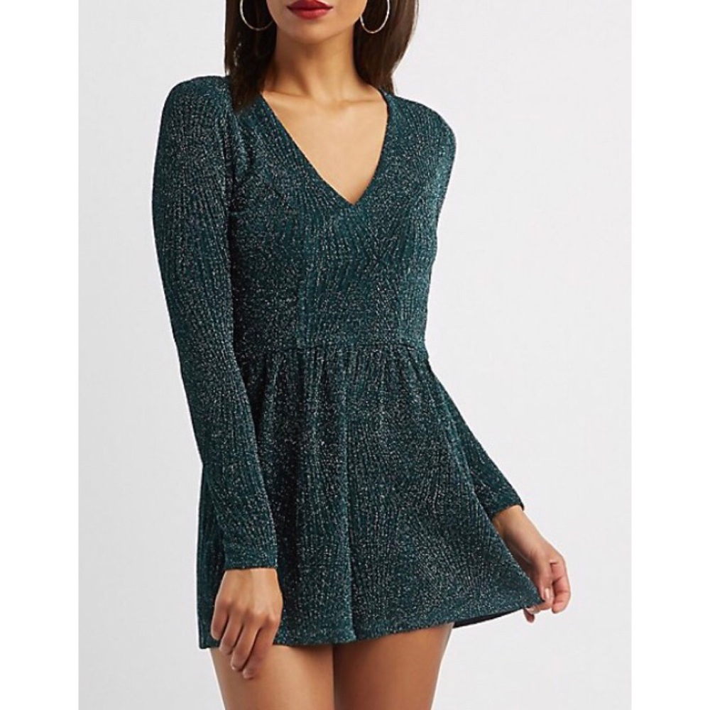 EUC Shimmer V-Neck Romper